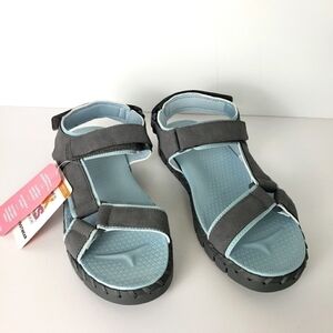 MUK LUKS Womans Flexi Woodstock Sandal Grey Various Sizes  NWT